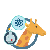 Giraffe and science images