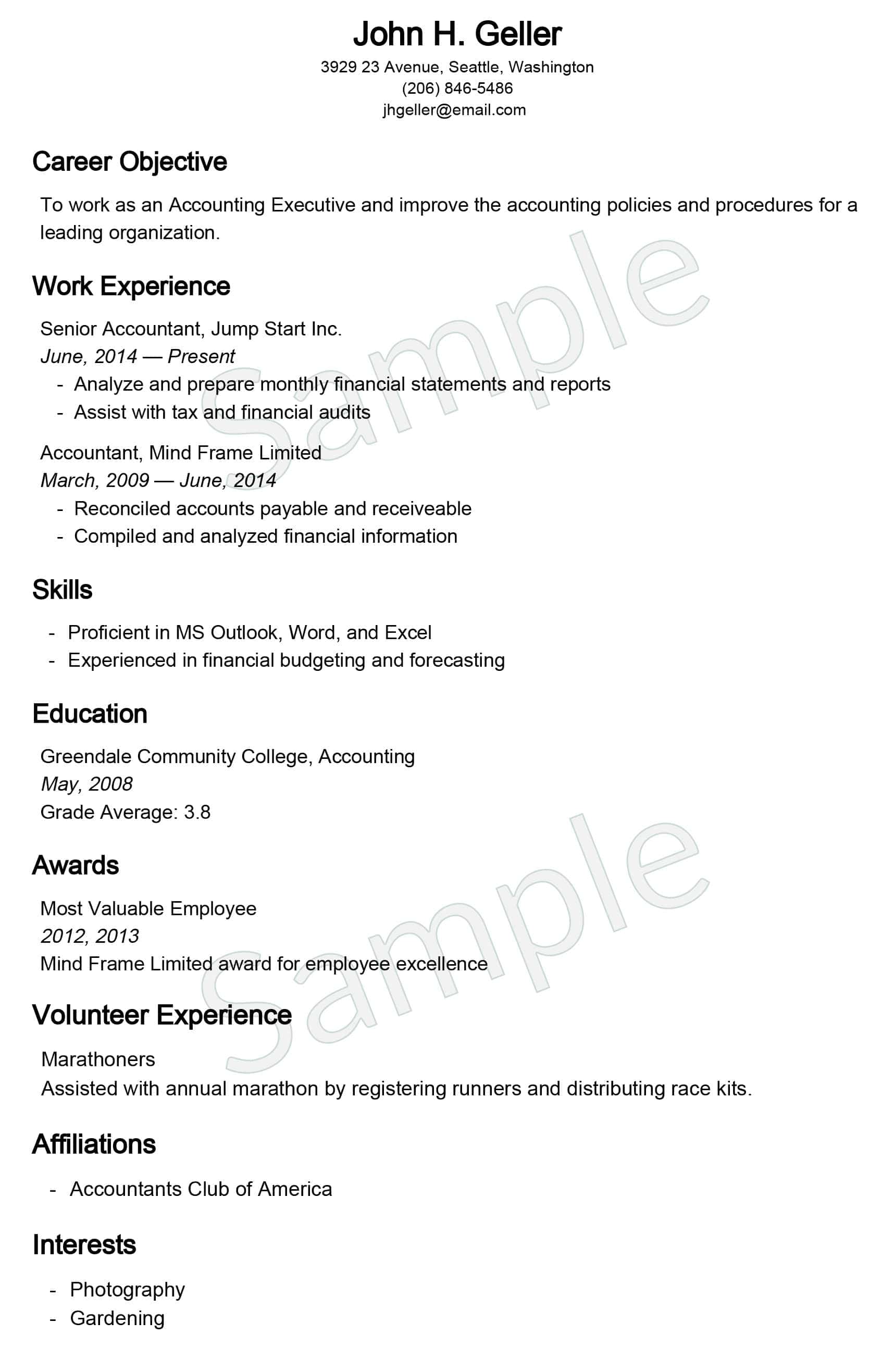 got free resume builder